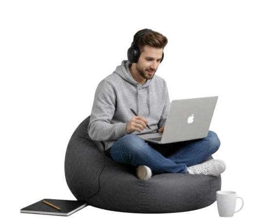 Professional with tablet